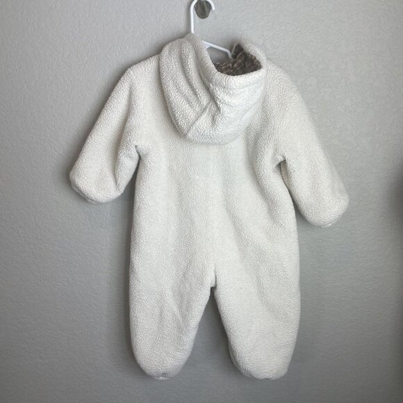 Le Petit Rothschild Plush Snowsuit Soft Hood Baby Boy’s Size 24 Months Cream Dog - Picture 5 of 5